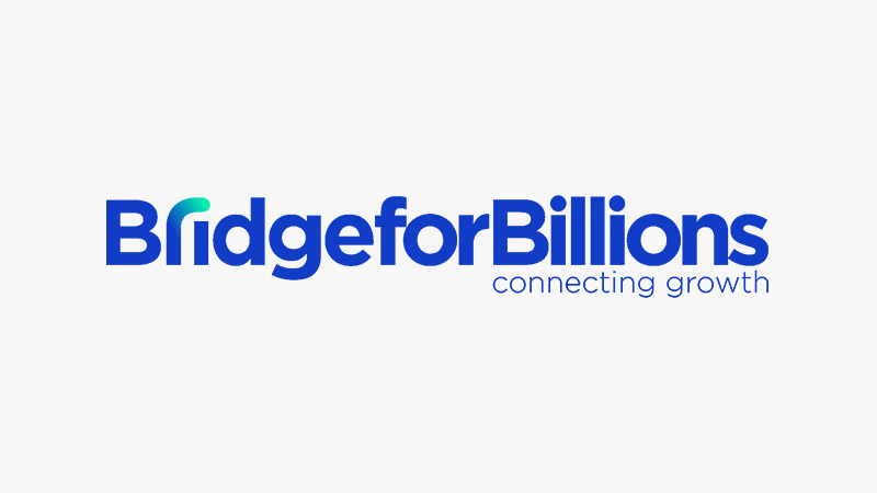 Bridge for Billions logo with byline phrase connecting growth.