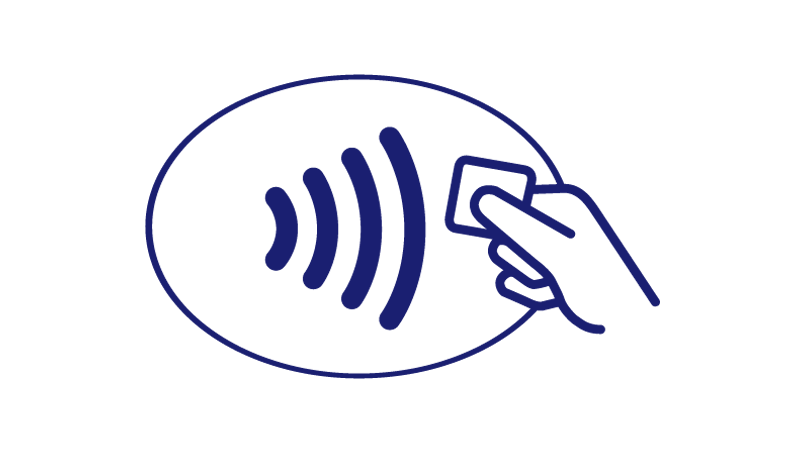 Illustration of the Contactless Symbol.